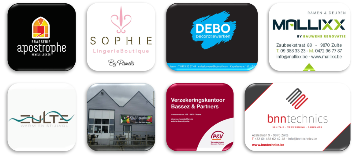 Onze 8 jaarsponsors van 2023